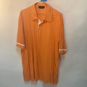 Knit orange polo
